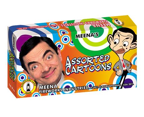 050 MEENA ASSORTED CARTOONS 10PCS