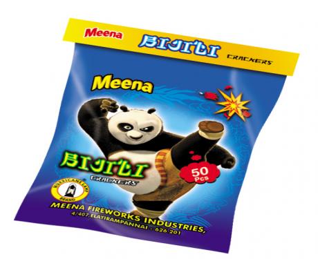 131 MEENA RED BIJILI 50PCS