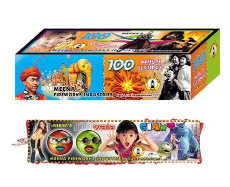 122 MEENA DELUXE CRACKERS 100PCS