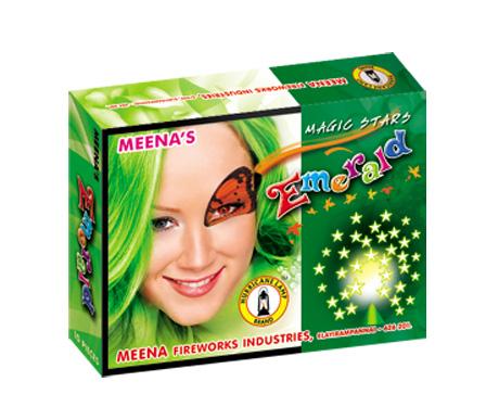 020 MEENA EMERALD GREEN 10PCS
