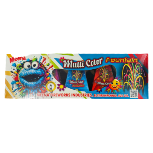 033 MEENA MULTI COLOR FOUNTAIN 5PCS