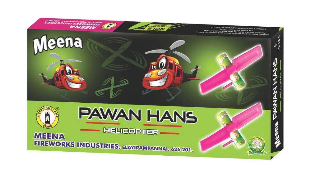 329 MEENA PAWAN HANS HELICOPTER 6PCS