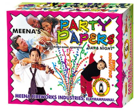 241 MEENA PARTY PAPPERS (GROUND)  2PCS