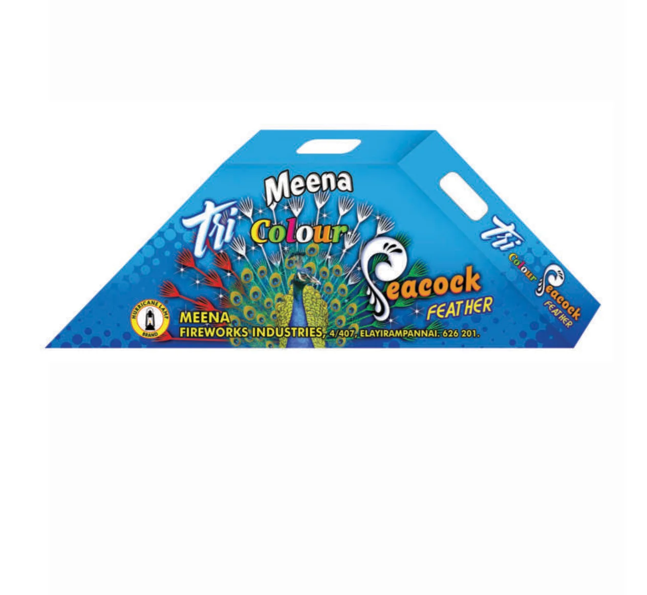 331 MEENA TRI COLOUR PEACOCK 1PCE