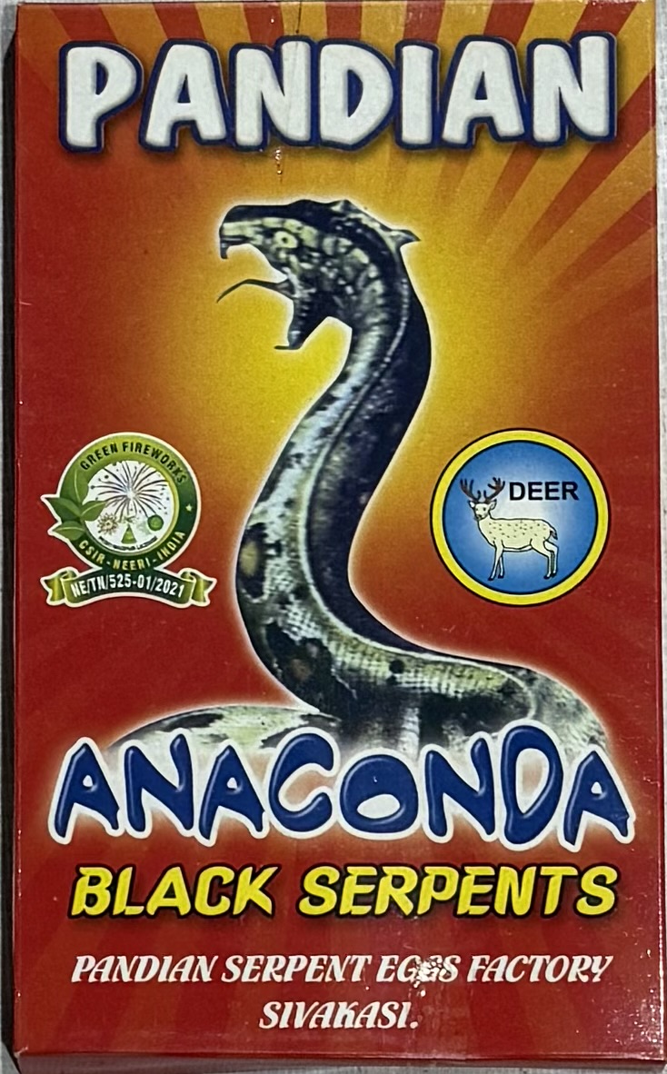 PANDIAN BLACK SERPENTS (ANACONDA) 10PCS PACKET