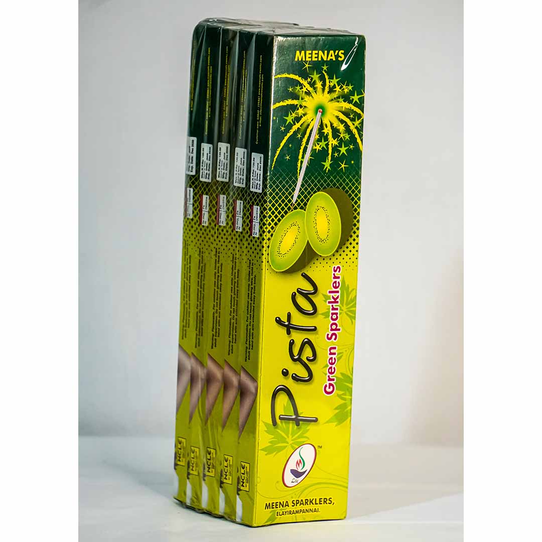 512 MEENA GREEN SPARKLERS 10CM 10PCS 5BOX