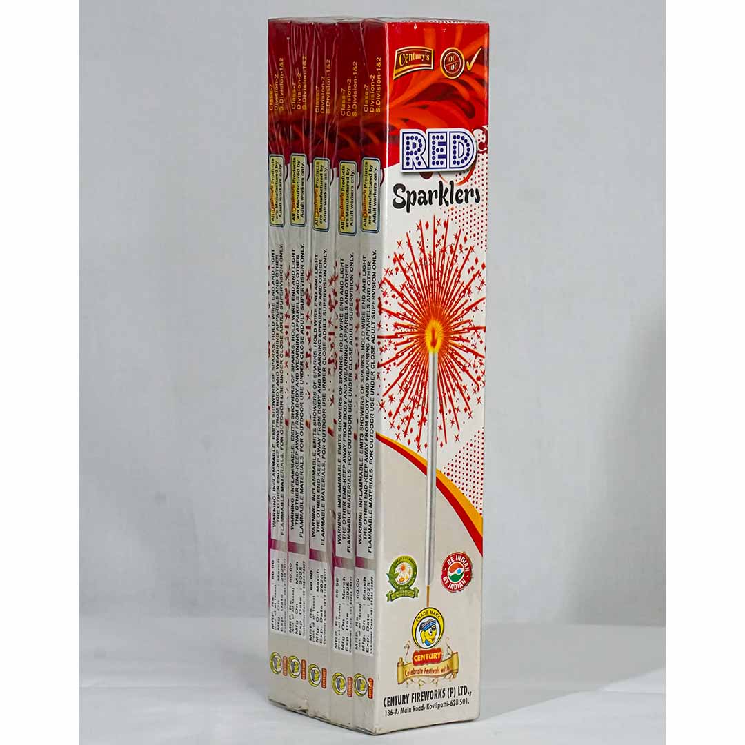 513 MEENA RED SPARKLERS 10CM 10PCS 5BOX