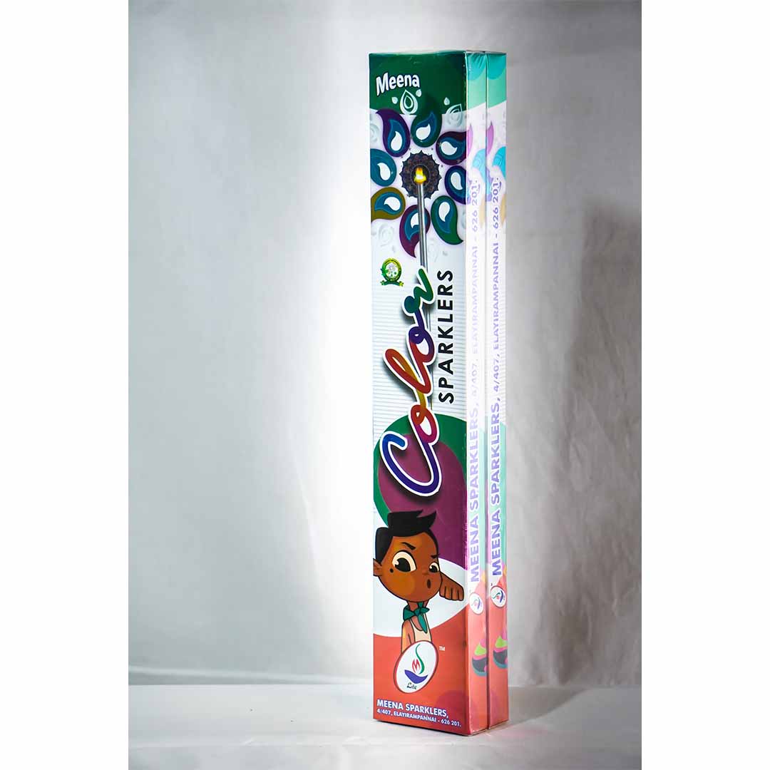 531 MEENA COLOUR SPARKLERS 15CM 10PCS 2BOX