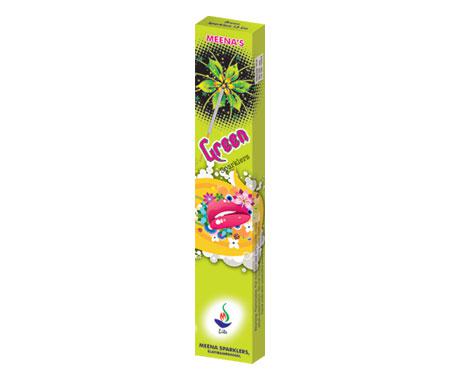 532 MEENA GREEN SPARKLERS 15CM 10PCS 2BOX