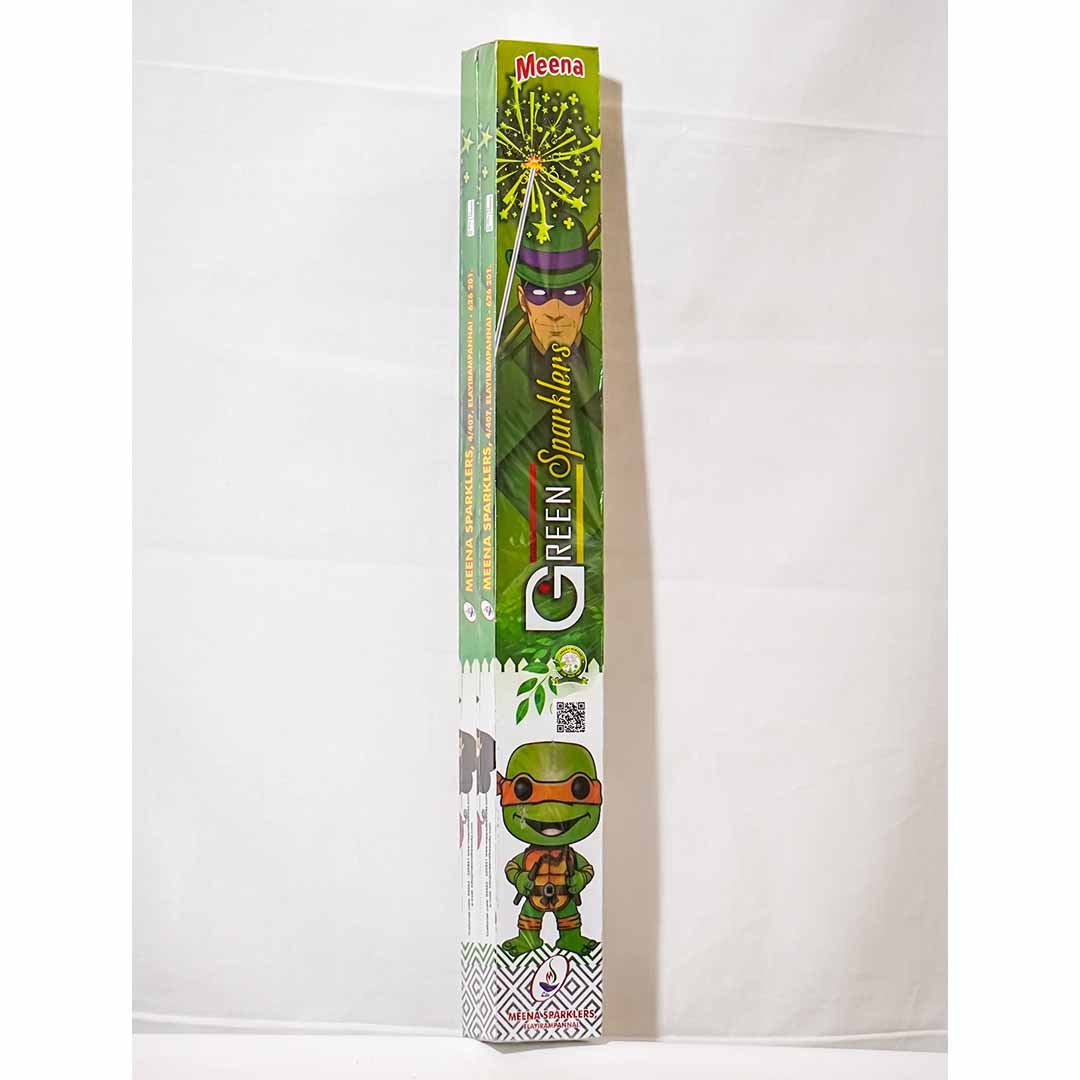 542 MEENA GREEN SPARKLERS 30CM 5PCS 2BOX