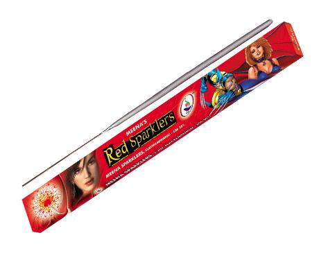 543 MEENA RED SPARKLERS 30 CM 5PCS 2BOX