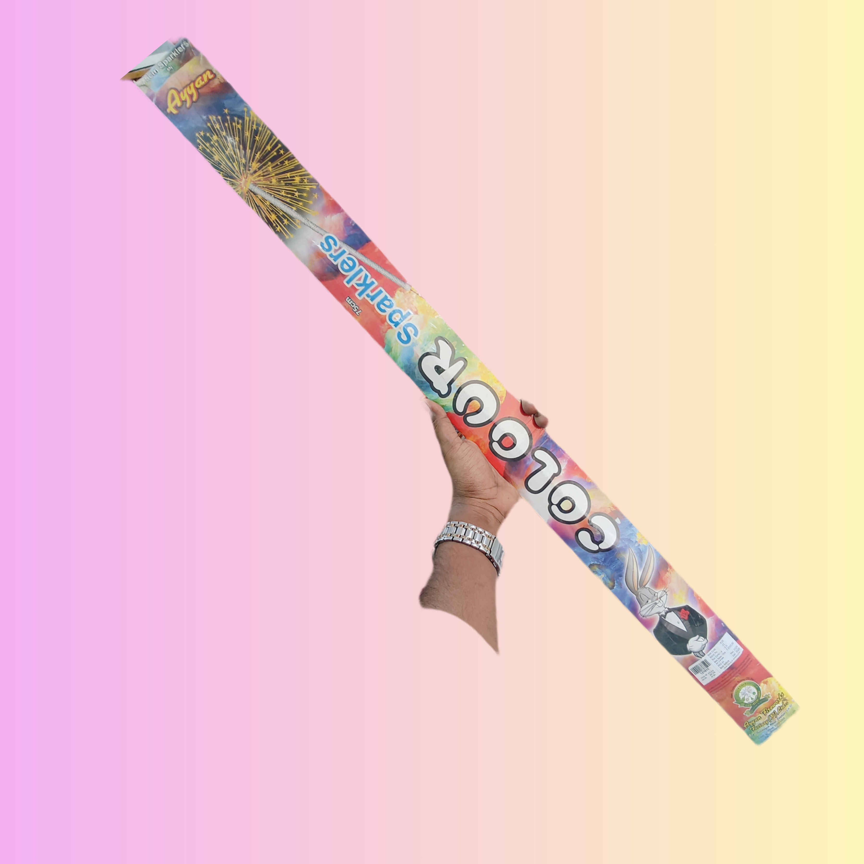 121011 AYYAN`S COLOUR SPARKLERS 75CM 5PCS