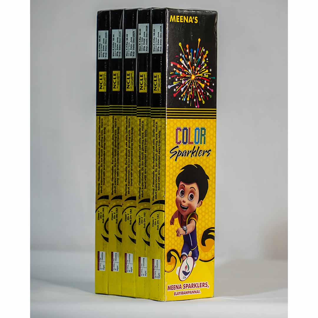 502 MEENA COLOR SPARKLERS 7CM 10PCS 5BOX
